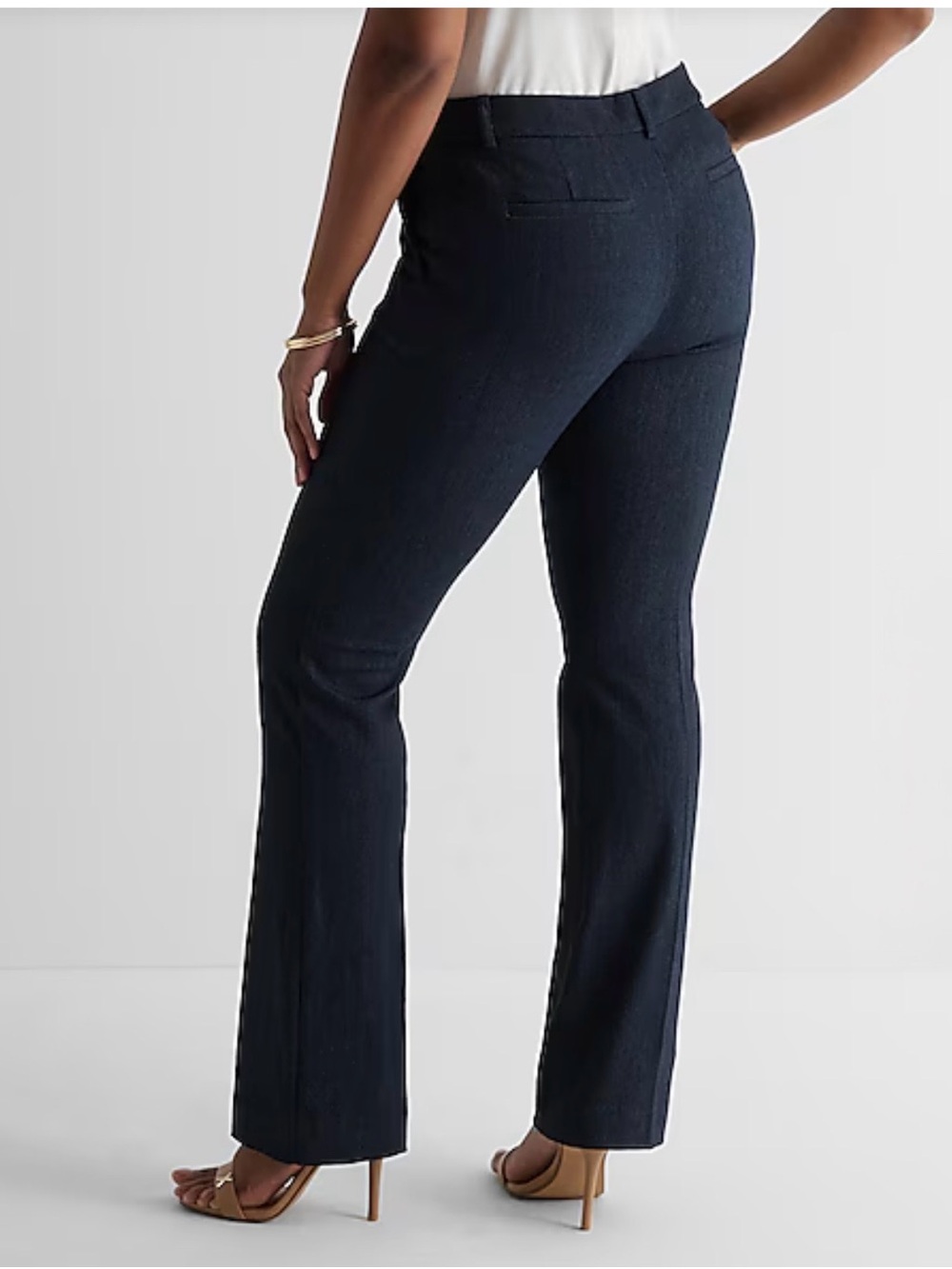 Express Editor Women’s Pants Mid Rise Bootcut Pant 10R - Picture 2 of 6